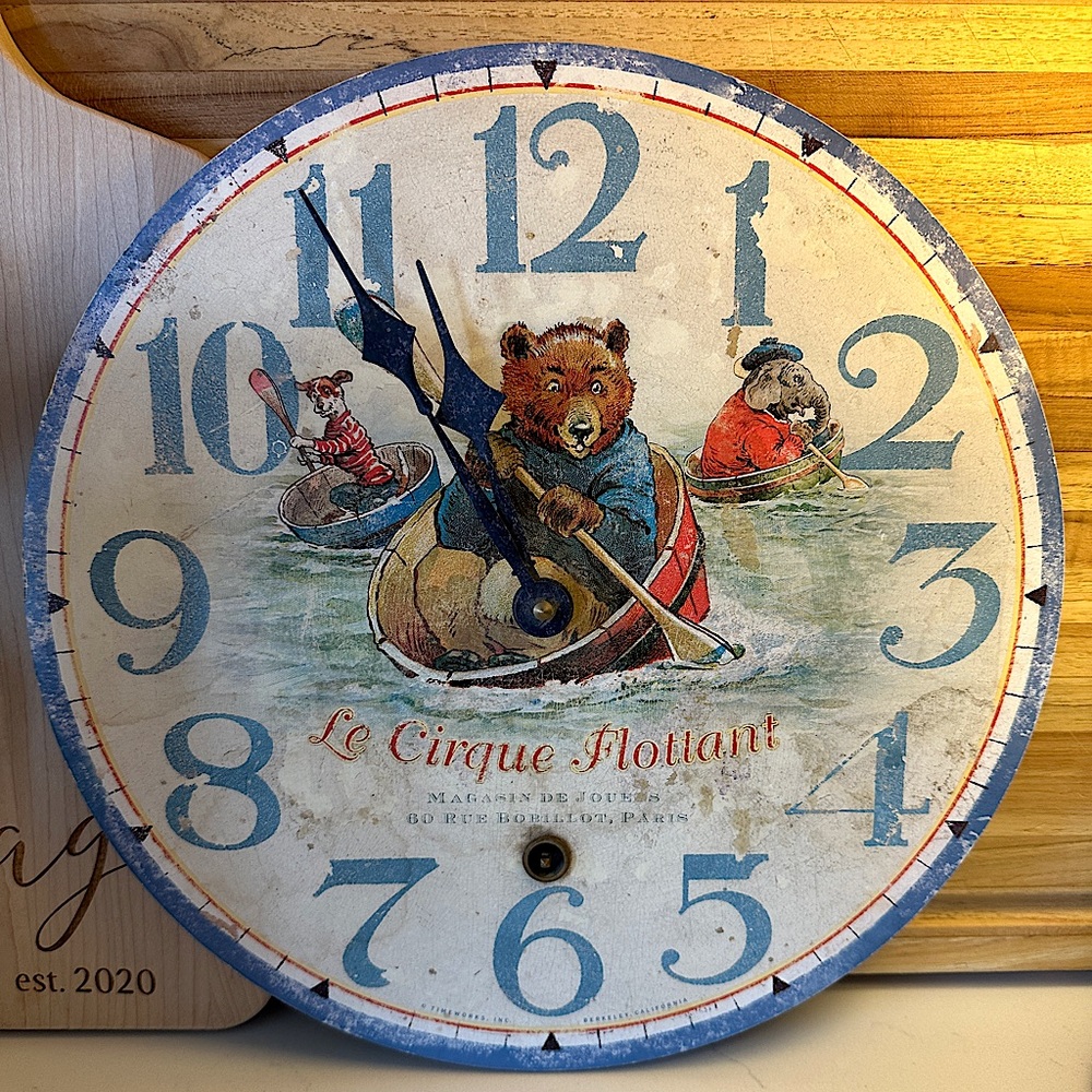 Timeworks Storytime Clock - Le Cirque Flottant